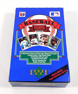 1989 Upper Deck Baseball w/High Series Box (#s 1-800)