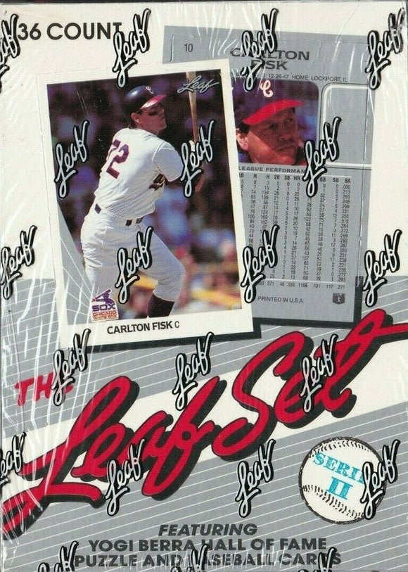 1990 Leaf Baseball Series 2 Two Box