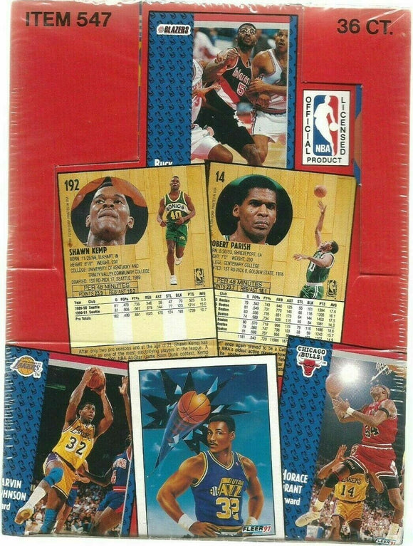1991-92 Fleer Series 1 Basketball Hobby Box