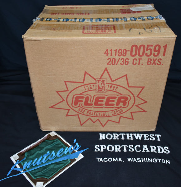 1991-92 Fleer Series 2 Update Basketball 20 Box Case
