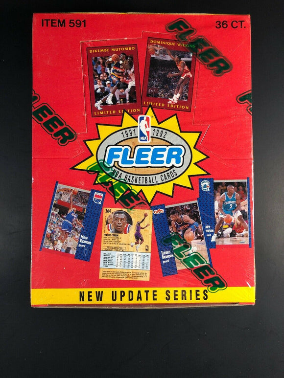 1991-92 Fleer Series 2 Update Basketball Hobby Box