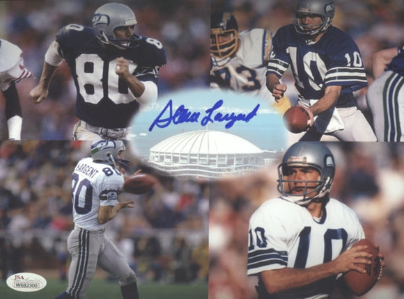 Steve Largent Seahawks Signed 8x10 Photo A JSA COA