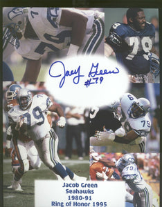 Jacob Green Seattle Seahawks Signed 8x10 Photo B