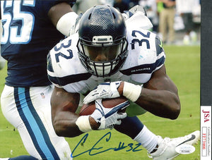 Chris Carson Signed 8x10 JSA COA Photo C