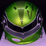 Chris Carson Signed Seahawks Blaze Green Mini Helmet JSA COA