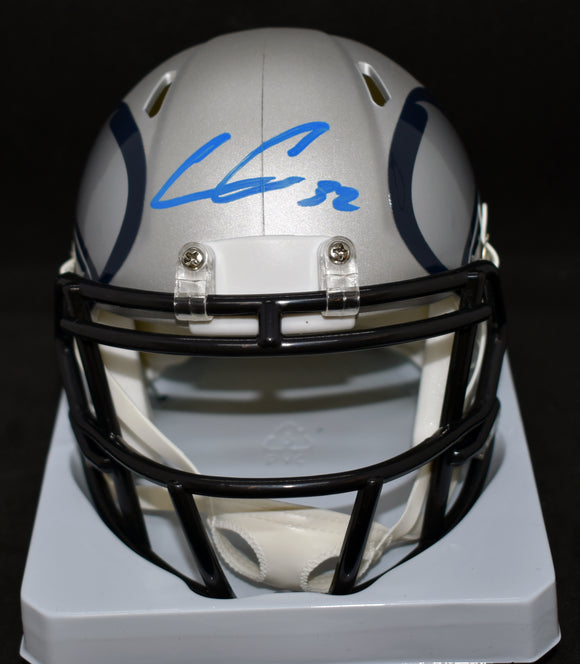 Chris Carson Signed Seahawks AMP Mini Helmet JSA COA