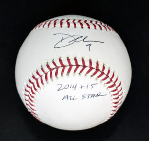Dee Strange Gordon Signed MLB Baseball w/ 2014+15 All Star Inscription JSA