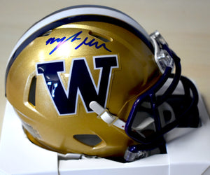 Myles Gaskin Signed UW  Mini Helmet w/ JSA COA