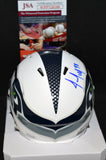 Jacob Hollister Signed Seahawks Matte White Mini Helmet w/JSA COA