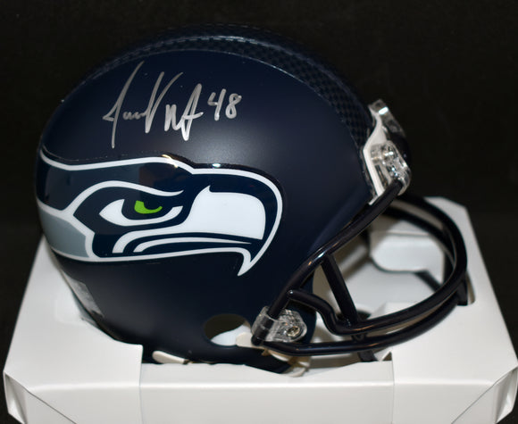Jacob Hollister Signed Seahawks  Mini Helmet w/JSA COA