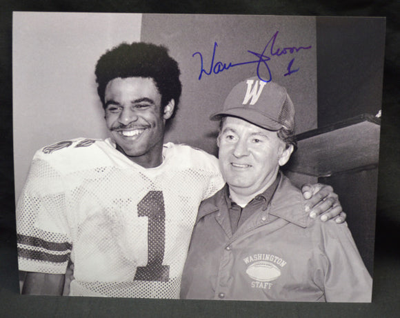 Warren Moon UW Huskies Signed 8x10 Photo #8 w/Don James