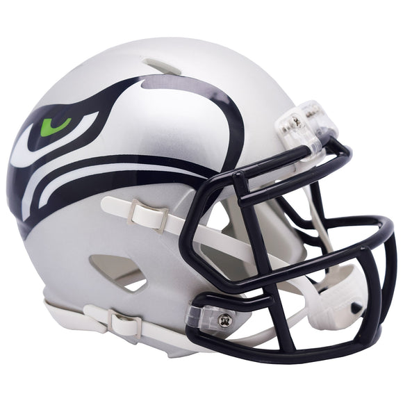 Seattle Seahawks AMP Alternate Revolution Speed Mini Football Helmet Unsigned