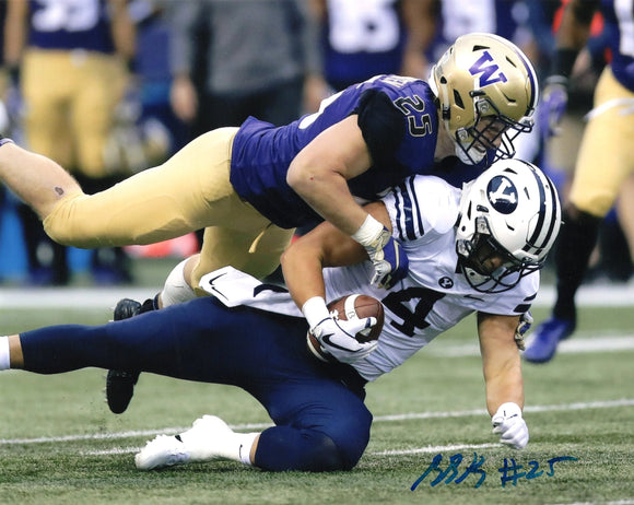 Ben Burr-Kirven UW Huskies/Seahawks Signed 8x10 Photo #3