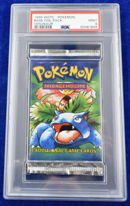 Pokemon PSA 9 1999 Base Set Booster Pack Unlimited Edition Venusaur Artwork