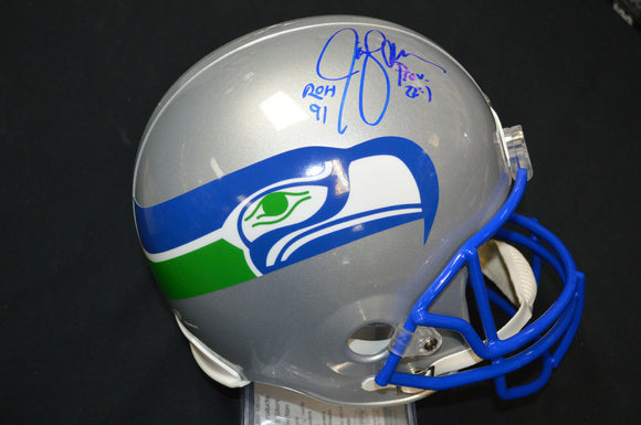 Jim Zorn Signed Full Sized Seahawks Replica Helmet w/Ring of Honor Inscription JSA