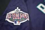 Bret Boone Signed 2001 Mariners Blue Jersey w/All Star Patch