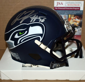 Jordyn Brooks Signed Seahawks Mini Helmet w/ Silver Ink JSA COA