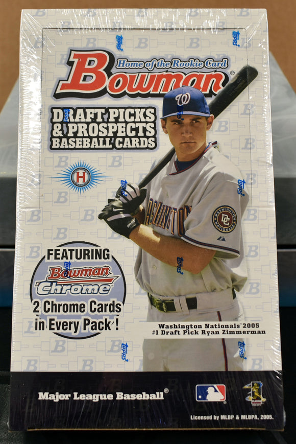 2005 Bowman Draft Picks & Prospects Baseball Hobby Box