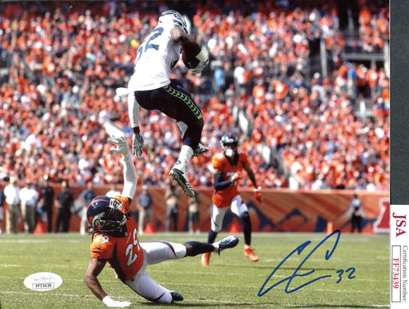 Chris Carson Signed 8x10 JSA COA Photo D