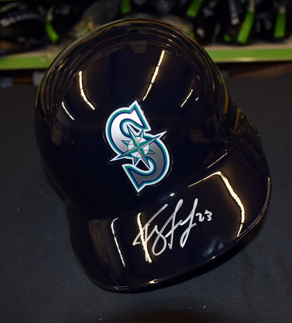 Ty France Signed Mariners Full Size Authentic Batting Helmet JSA