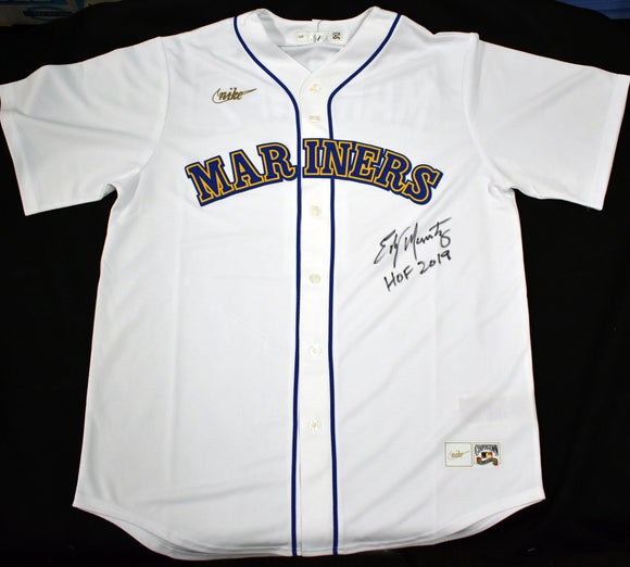 Edgar Martinez Autographed Seattle Mariners Nike Cooperstown Collection Jersey w/ JSA COA