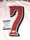 Eugenio Suarez Autographed Reds Jersey JSA COA