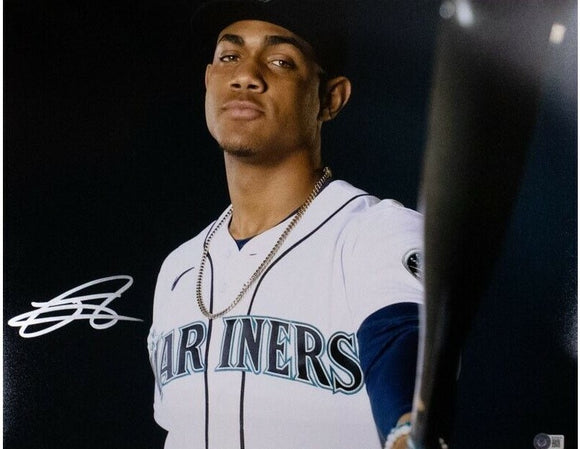Julio Rodriguez Autographed Seattle Custom Blue Baseball Jersey - JSA