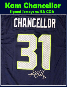 Kam Chancellor Signed Seahawks Jersey w/JSA COA