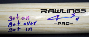 Ketel Marte Diamondbacks All Star Autographed Rawlings Pro Baseball Bat "Get On, Get Over, Get In" Inscription JSA/COA **Early Signature!