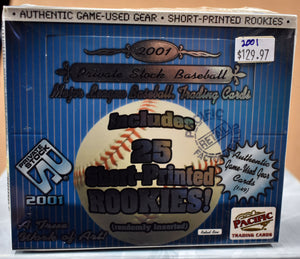 2001 Pacific Private Stock Baseball Hobby Box