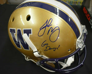 Jake Browning UW Huskies Signed Full Size Replica Helmet JSA COA