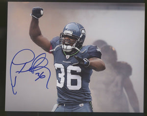 Lawyer Milloy Huskies/Seahawks/Patriots Signed 8x10 Photo "Tunnel"