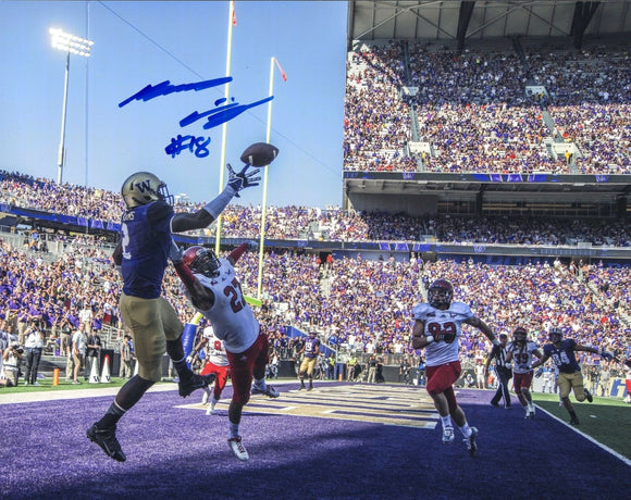 Kasen Williams UW Huskies Signed 8x10 Photo 