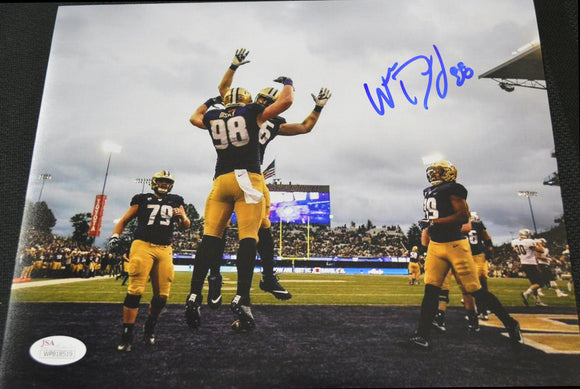 Will Dissly Seahawks & UW Huskies Signed 8x10 Photo #3 JSA COA