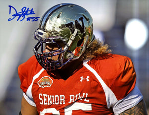 Danny Shelton UW Huskies Signed 8x10 Photo "Senior Bowl"