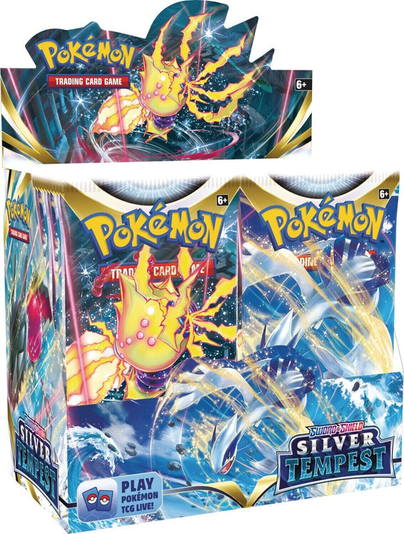 Pokemon Sword & Shield Silver Tempest Booster Box