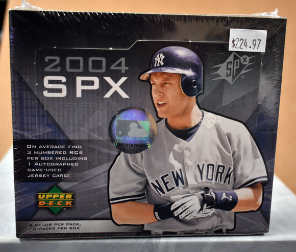 2004 Upper Deck UD SPx Baseball Hobby Box
