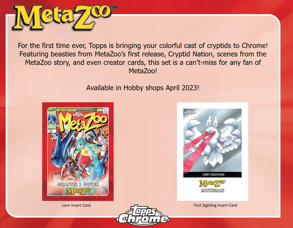2022 Topps MetaZoo Chrome Hobby Box Series 0