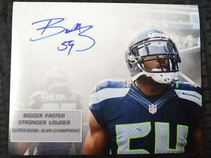 Bobby Wagner Signed Seahawks 8x10 Photograph #9 JSA